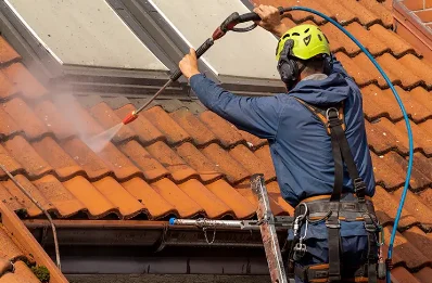 Démoussage et hydrofuge de toiture à Branges